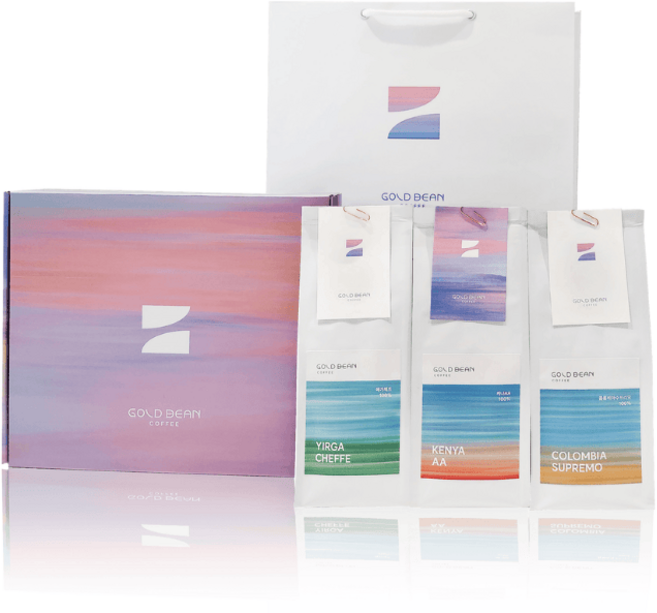 골드빈 스페셜티 원두 커피 프리미엄 선물세트 싱글오리진 3종 450g (케냐 AA/ 예가체프/ 콜롬비아 수프리모) 드립 답례품 선물, 1개, 싱글오리진 100% 3종