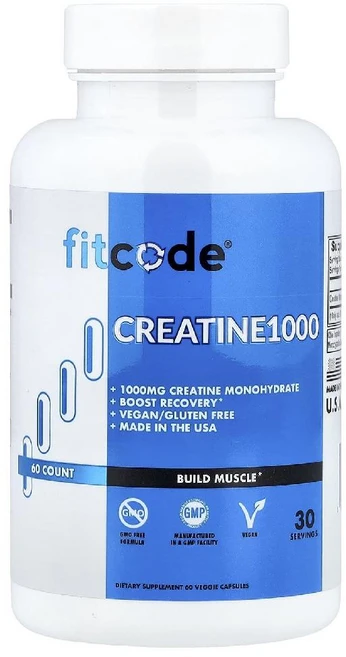 핏코드 크레아틴 Creatine1000 헬스 스포츠 캡슐 60정 - 쿠팡