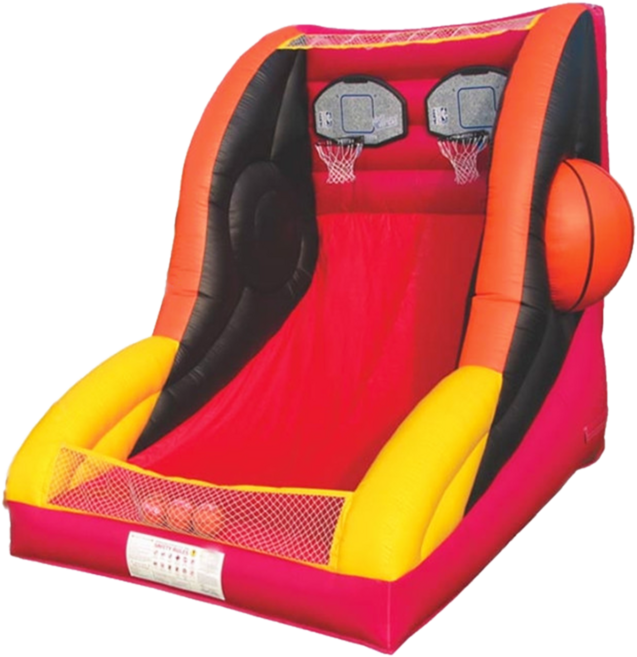 스포츠 에어바운스 에어 풍선 슈팅 머신 농구대 농구 체육 교실 골대, 길이 4미터  높이 3미터  사격기 3미터