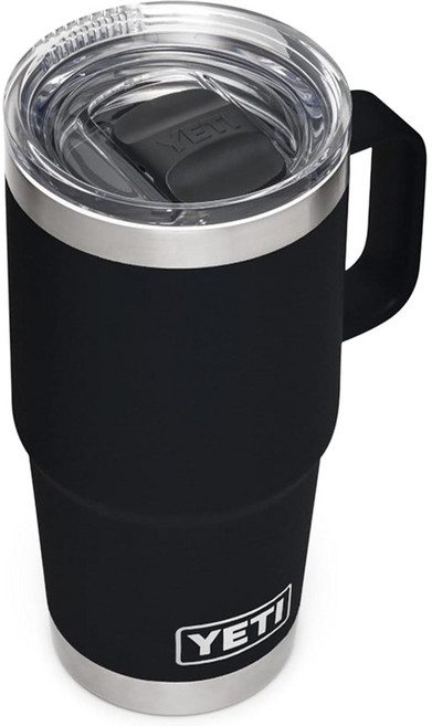 YETI 예티 램블러 20oz 트래블 머그 손잡이 텀블러 블랙 590ml, 1개, 1개