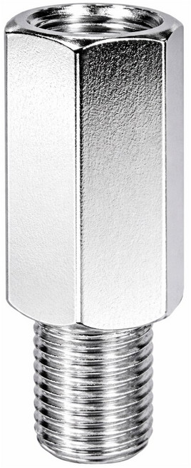 킹콩 오토바이 백미러 연장 볼트 길이 45mm 롱 사이즈 정나사 역나사, 1개, 실버10역10역