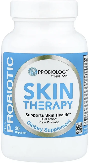 Belle+Bella Probiology® 프로바이오틱 스킨 테라피 300억 CFU 캡슐 30정(캡슐당 150억 CFU), BelleBellaProbiology프로바이오틱스킨테라, 1개, 30정 - 쿠팡