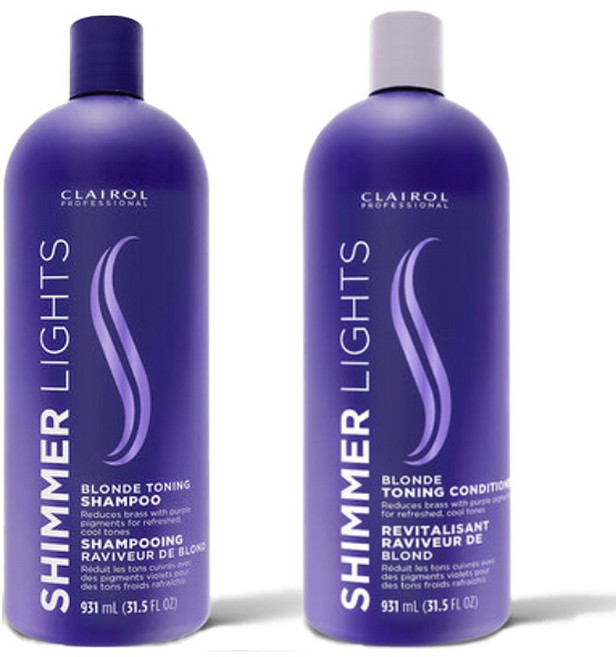 클레롤 Shimmer Lights 쉬머라이트 보색샴푸 + 컨디셔너 931ml 세트 최신리뉴얼패키지