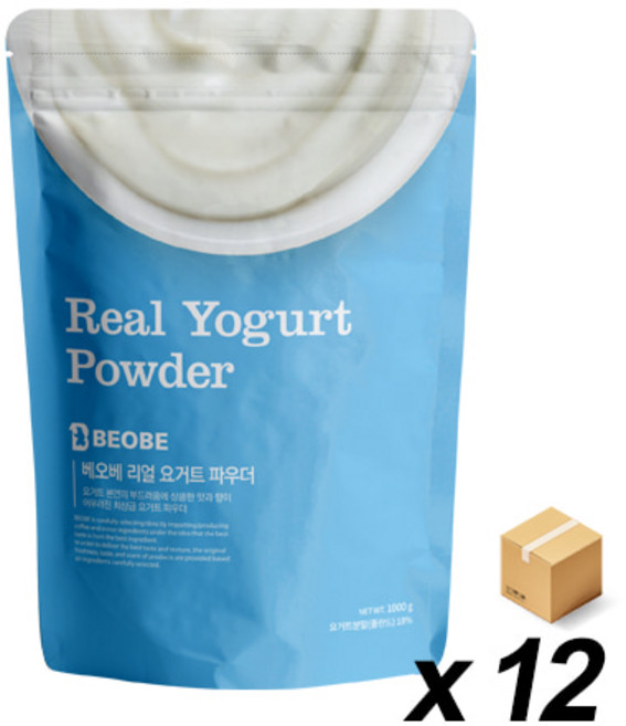 베오베 리얼 요거트 파우더 1Kg 12개 박스