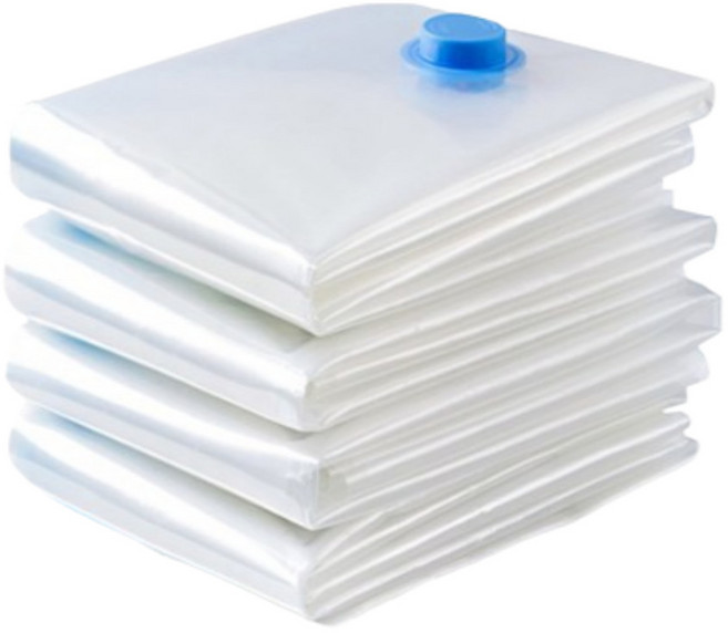 살림살림 다용도 밸브형 계절의류 이불 압축 보관팩, 1세트, 4개입