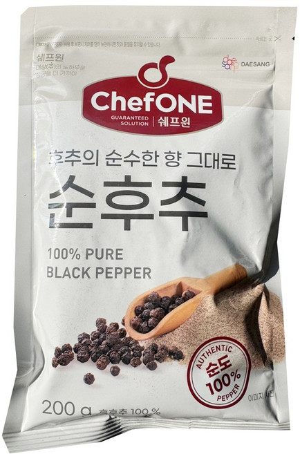 청정원 쉐프원 순후추 (파우치) 200g x 1개
