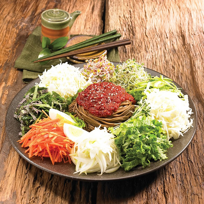 늘바른 춘천 막국수+비빔막국수 반반세트막국수2kg+동치미육수5봉+매콤볶음양념장35g5봉(총10인분), 단품, 단품