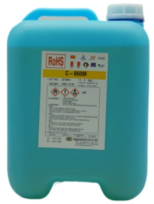 유연 무세척 납땜플럭스 C-860M 18L, 유연 무세척 액체플럭스 C-860M 18L, 1개