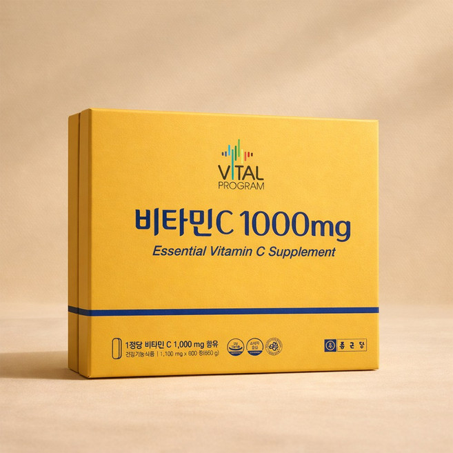 종근당 바이탈프로그램 비타민 C 1000mg 600정, 600.1정, 1개