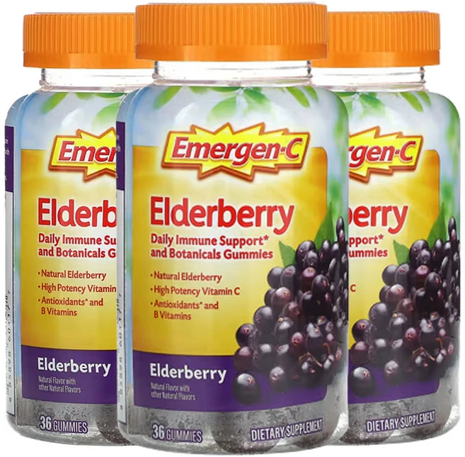이머젠-C 엘더베리 36구미젤리, 3개, 36정 - 쿠팡