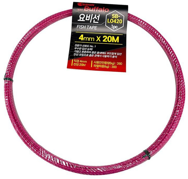 세신버팔로 요비선 스틸 화이바 낚시대 KFT, 06-12. SB-LO420 20m(핑크), 1개