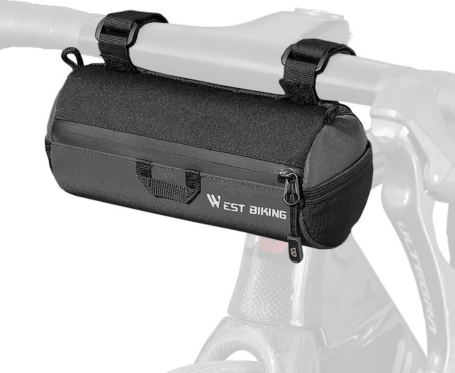 시그니처베이지 자전거 킥보드 핸들바 프레임 가방 YPZ361, 1개, 블랙