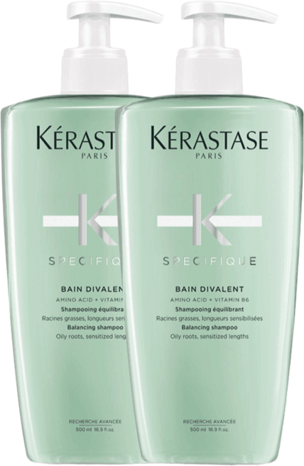 [지성두피용 샴푸] kerastase 케라스타즈 방 디발렁 듀오 500ml+500ml, [지성두피용] 케라스타즈 스페시픽 방 디발렁 딥클렌징, 2개, 500ml