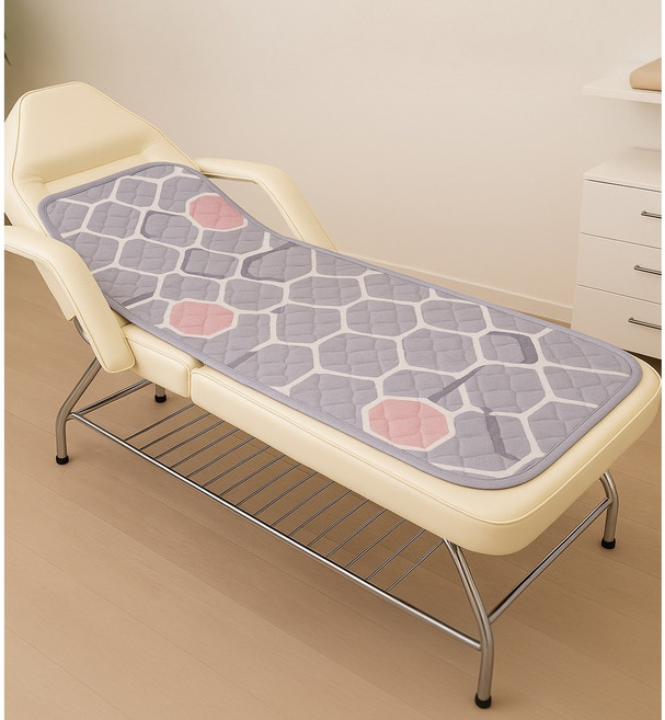 미용 경락 3단 메이크업베드용 온열 전기매트, 134x48cm