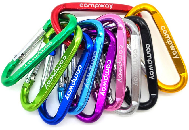 캠프웨이 카라비너, 10개, 랜덤