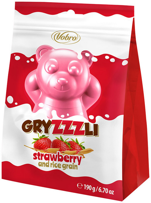 보브로 그리즐리 핑크 190g, 1개