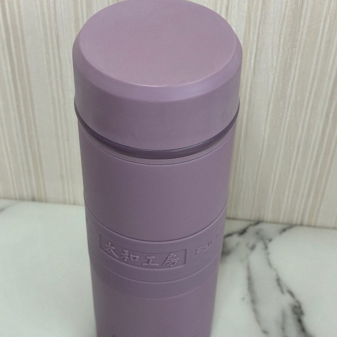 太和工房 旋轉蓋SUS316遠紅外線不鏽鋼保溫瓶 350ml 450ml, 淡紫,450ml, 1個