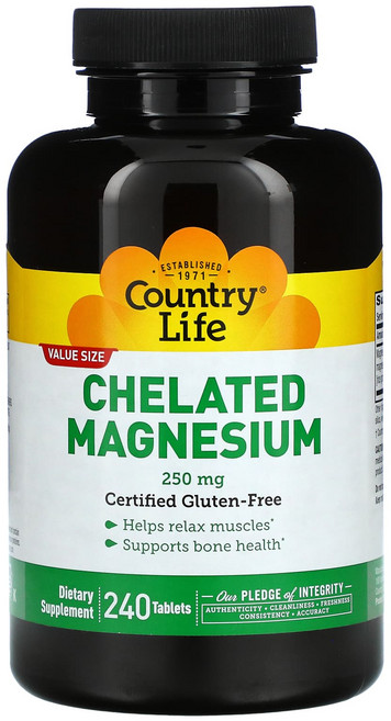 컨트리라이프 킬레이트 산화 마그네슘 250MG 이뮨 240정 1통, 1개