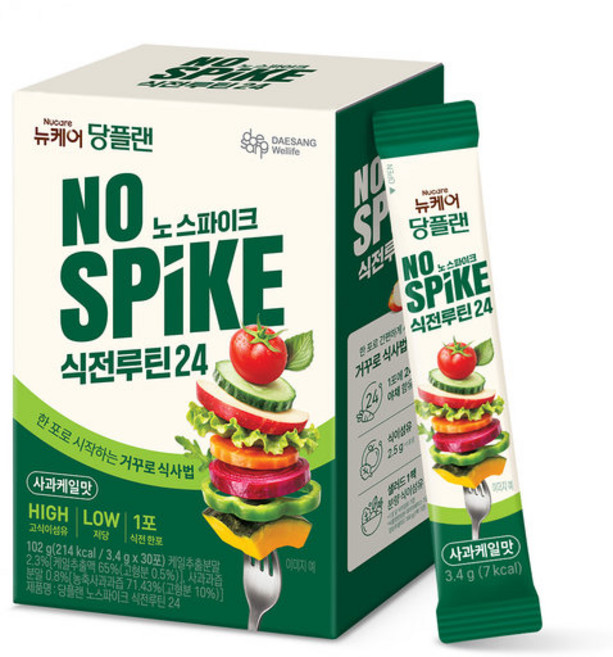 (본사직영) 뉴케어 당플랜 노스파이크 식전루틴24 (3.4 g X 30포) 1박스, 1개, 3.4g