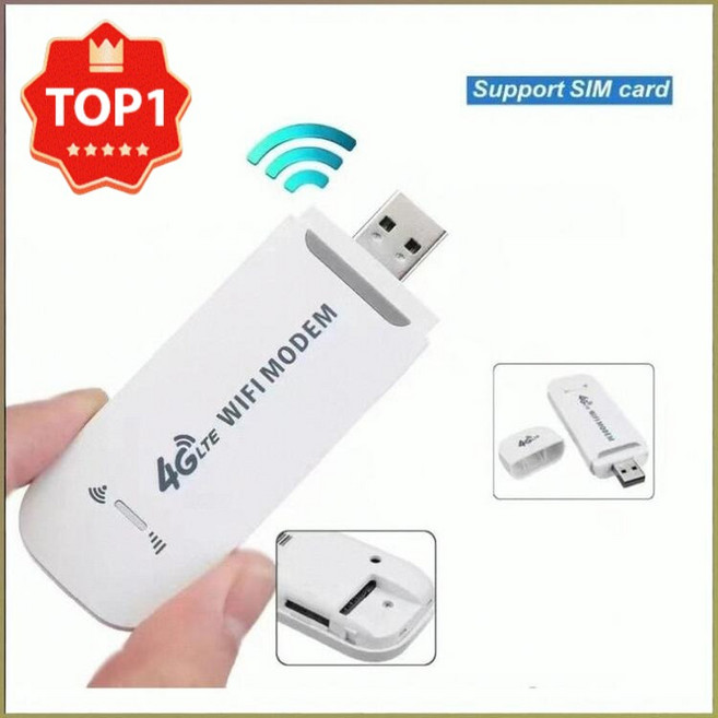 무선 인터넷 휴대용 와이파이 공유기 usb와이파이모뎀 4g 라우터 동시 접속 가능 초고속 충전 4g 무선 랜 카드, (1개)화이트, 1개