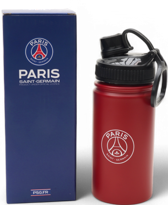 파리 생제르맹 렌즈 텀블러 12oz 보온 보냉 스테인레스 물병, 레드, 1개, 350ml