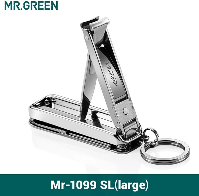 MR.GREEN 다기능 손톱깎이 6 가지 기능 네일 파일 병따개 미니 소형 소형 가위 스테인리스 스틸 커터, Mr-1099SL, Mr 1099SL, 1개 - 쿠팡