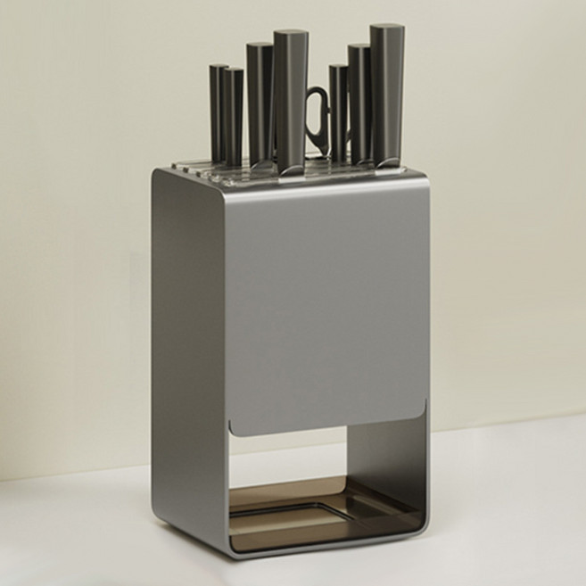 클릭미 다용도 싱크대 칼꽂이, 1개, 그레이