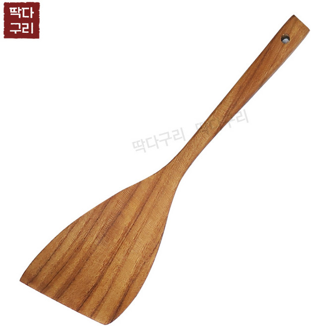 딱다구리 티크나무 사각 뒤집개, 1개, 우드, 사선