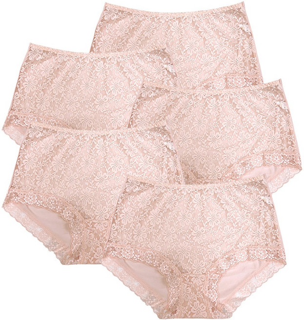 엘에이스 국내산 앞레이스 인견 맥시 팬티 5종세트 05