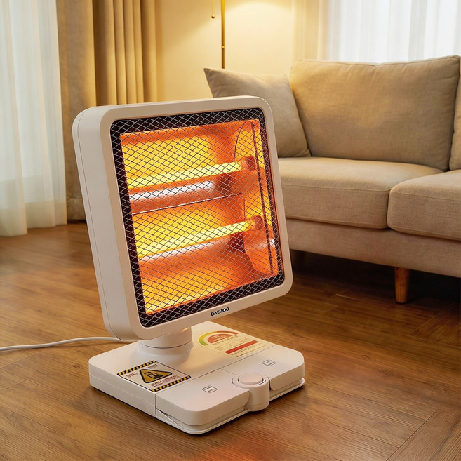 발터치 전기난로 회전형 전기스토브 가정용 사무실 전기히터 난방기, 발터치전기난로