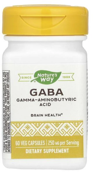 Nature's Way GABA 250mg Veg Capsules 네이처스웨이 가바 250mg 베지 캡슐, 2개, 60정 - 쿠팡