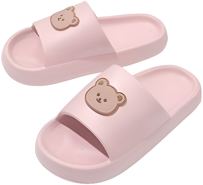 도림 남여공용 말랑말랑 곰돌이 안전확인 고급EVA 미끄럼방지 실내 구름 슬리퍼