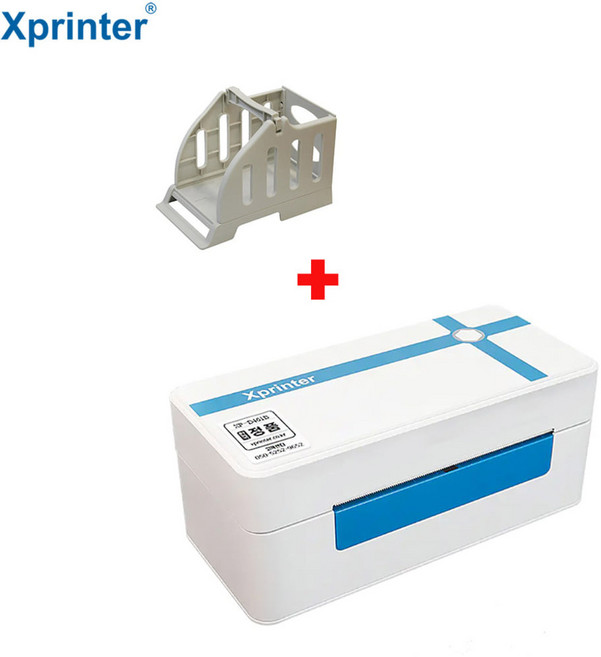 엑스프린터 감열식 라벨프린터기 XP-D461B+용지거치대 세트 택배송장 큐알코드 바코드 스티커제작 라벨기