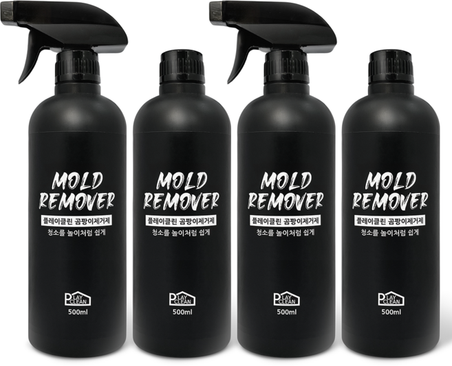 플레이클린 초강력 곰팡이제거제, 4개, 500ml