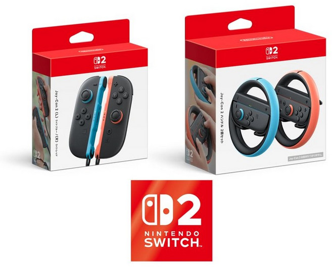 [닌텐도 정품] Joy-Con 2 라이트블루·라이트레드 핸들2개 스티커 포함