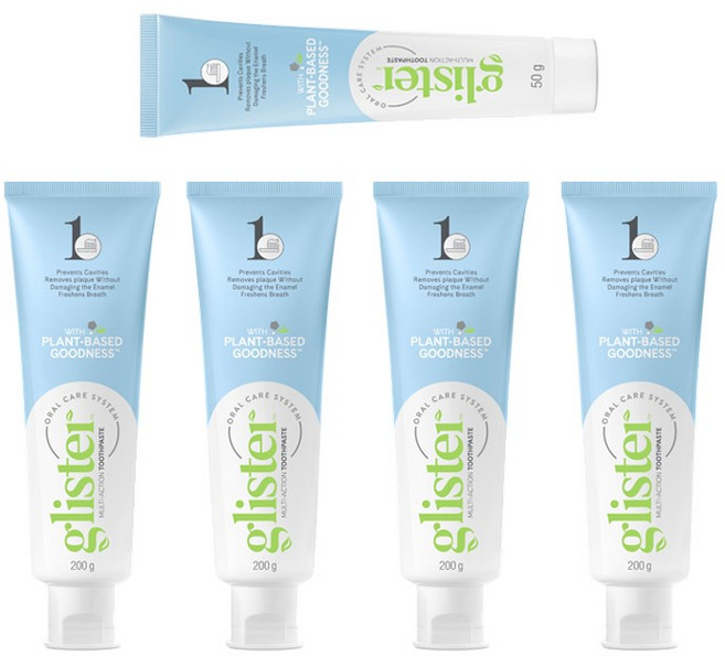 암웨이 글리스터 르미낙트 플로라이드 치약 200g x 4p + 여행용 65g, 1세트