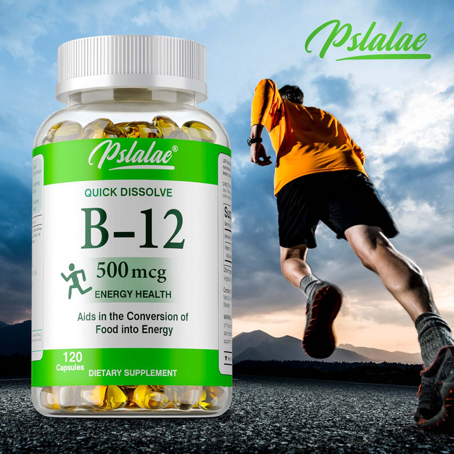 Pslalae B-12 快速溶解 能量健康 膠囊 120顆, 60組