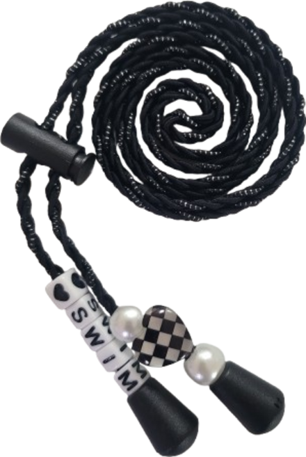 수빠마 수제 수경 스트랩 물안경 끈 줄 밴드 수경끈, 1개, AB-1) 글리터 블랙