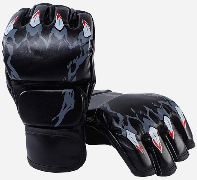 전문 복싱 Guantes 파이팅 펀칭 훈련 장갑 PU 가죽 운동 두꺼운 대회 샌드백 1 쌍, 02=RD, 01 BK, 1개