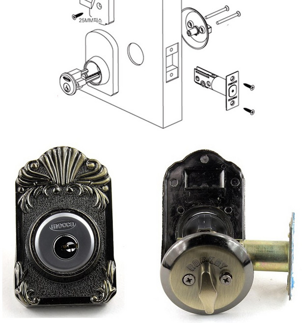 A150 데드볼트 원키 투키 현관 샷시문 키뭉치 열쇠