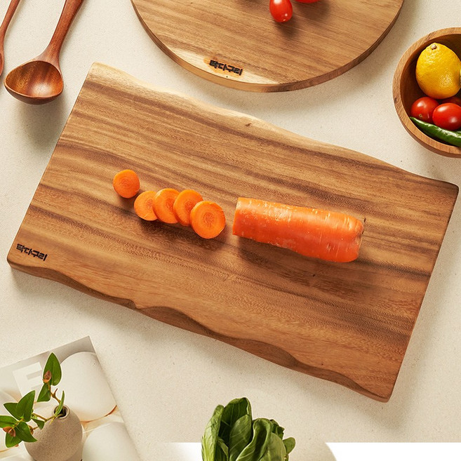 딱다구리 웨이브 양면 통원목 가우디도마, 1개, 우드