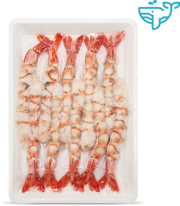 초밥용 왕새우 자숙 새우살 냉동 흰다리 새우 10미(320g), 1개, 320G