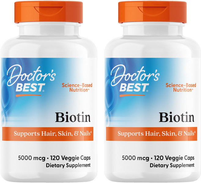 닥터스베스트 비오틴 5000mcg 베지 캡, 120정, 2개