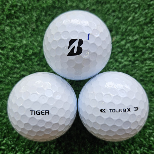 [임팩트골프] 최강 퀄리티 로스트볼! 브리지스톤 TOUR B TIGER X 3피스 20개 S~A등급 정품 로스트볼!, 1개, 20개입, 화이트 S~A