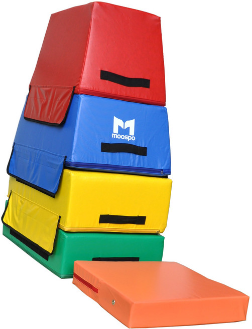 [무스포] 칼라4단뜀틀세트 ( 발판있음 ), 1세트, 5칼라