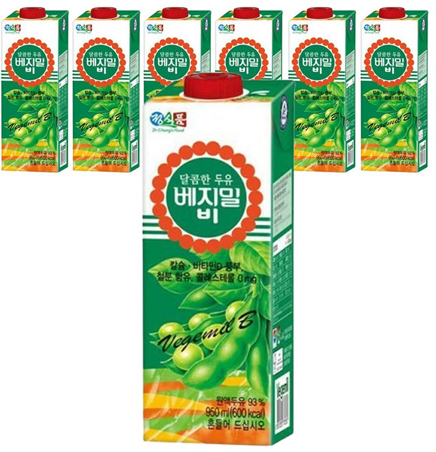 베지밀 달콤한 두유 베지밀 B, 950ml, 14개