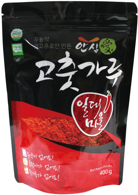 2025년산 무농약 고추로 만든 일대마을 고춧가루 순한맛, 400g, 1개