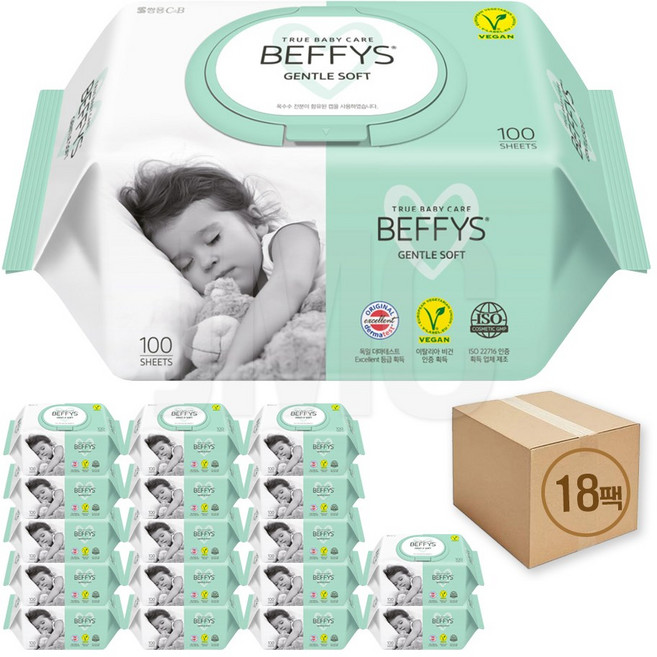 코디 베피스 젠틀 소프트 캡형, 60g, 100매, 18개