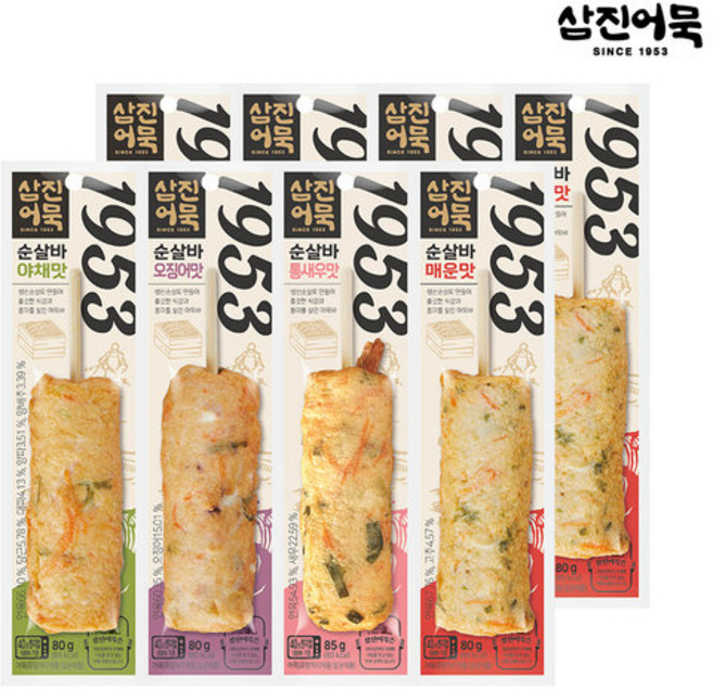 [삼진어묵] 순살바 4종, 325g, 2세트