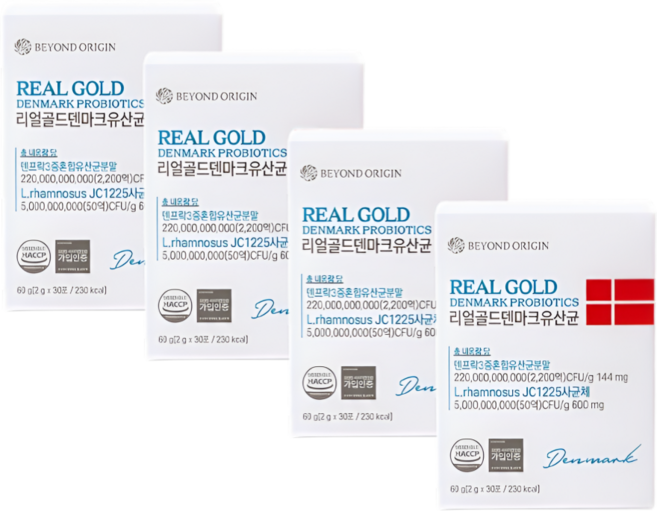 리얼골드 덴마크 유산균 2g X 30포 4개, 120개